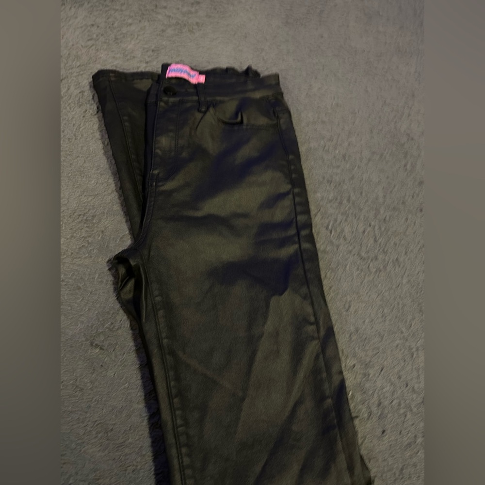 Edikted Luna vegan leather flare pants, size M - Picture 8 of 8